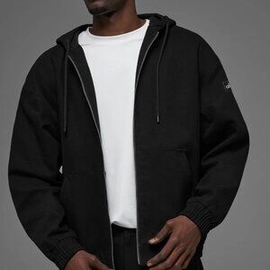Alo Yoga Cotton Canvas Full Zip Hoodie